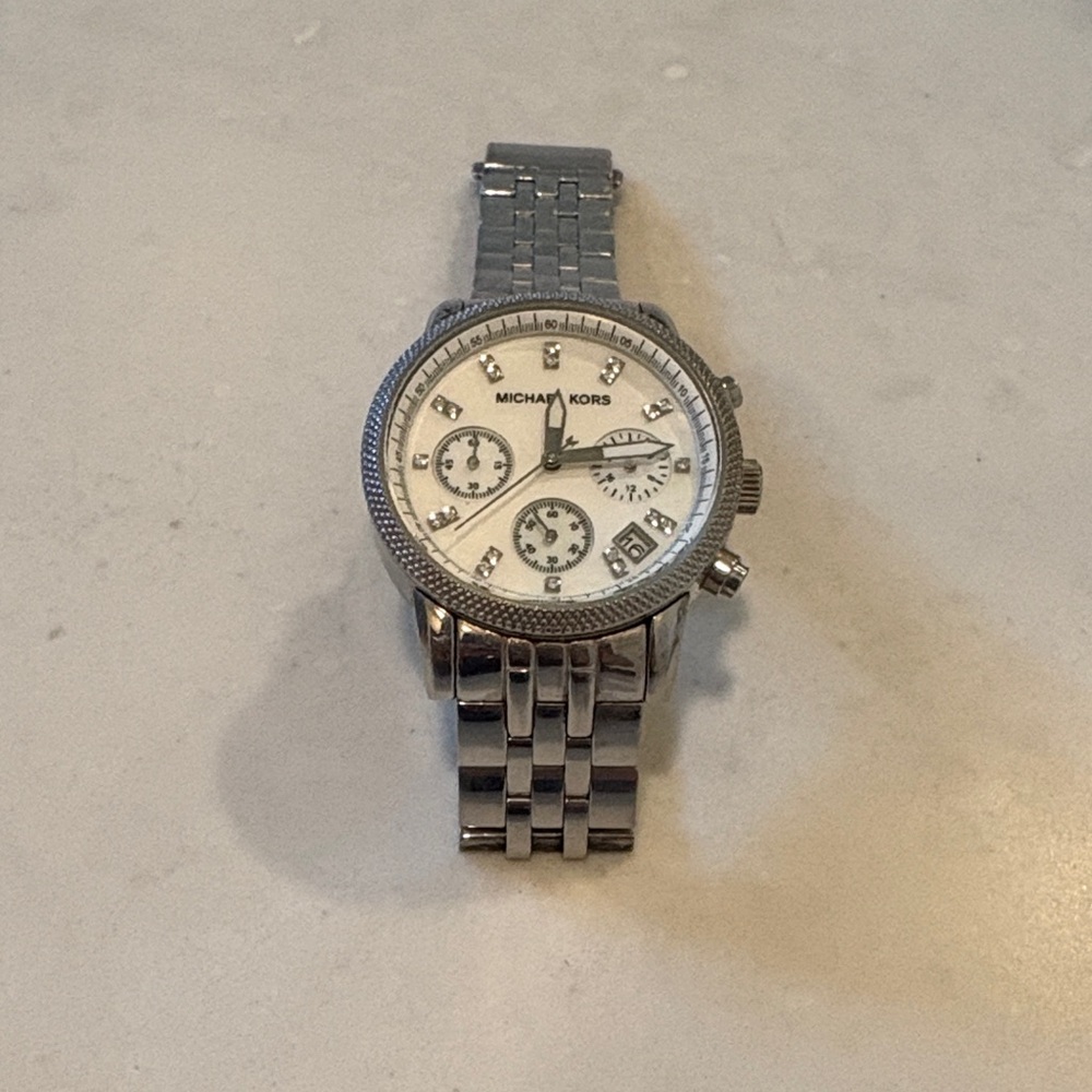 Michael Kors Silver Chronograph Watch
